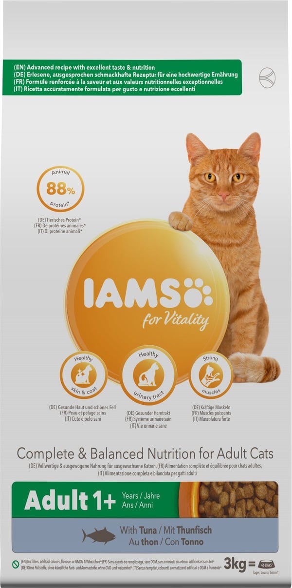 Iams CAT Vitality Adult Tonfisk (3 kg)