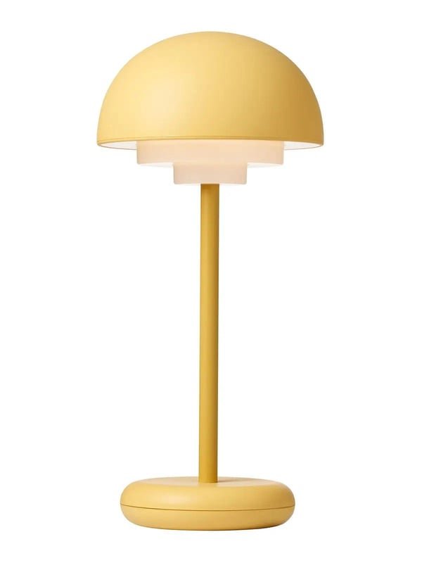 Nielsen Light Toscana oppladbar bordlampe - støvete gul