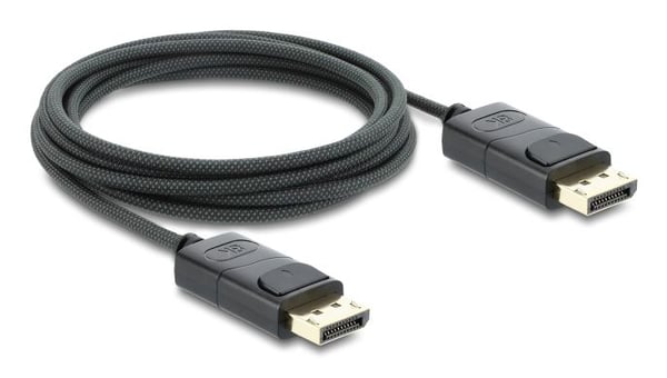 Delock - DisplayPort-kabel - DisplayPort (hann) til DisplayPort (hann) - DisplayPort 1.4 - 2 m - 8 K 60 Hz (7680 x 4320) støtte, 5 K 120 Hz (5120 x...