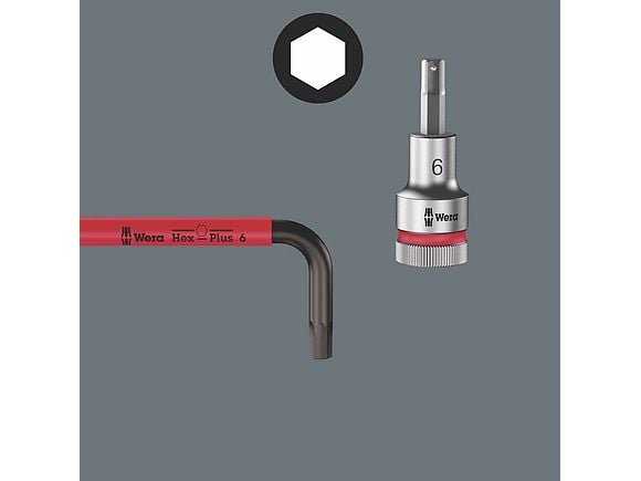 Wera 05022699001, Insexnycklar med L-handtag, set, Metrisk, 9 styck, Rostfritt stål, 1.5,2,2.5,3,4,5,6,8,10 mm, Tjeckien