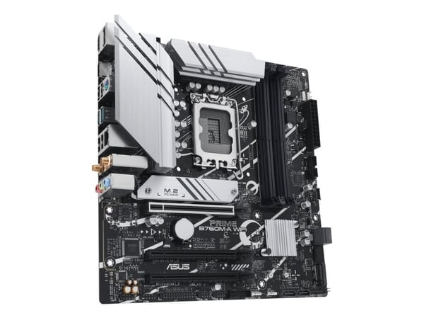 ASUS PRIME B760M-A WIFI, Intel, LGA 1700, Intel® Celeron®, Intel® Core™ i3, Intel® Core™ i5, Intel® Core™ i7, Intel® Core™ i9,..., LGA 1700, DDR5-S...
