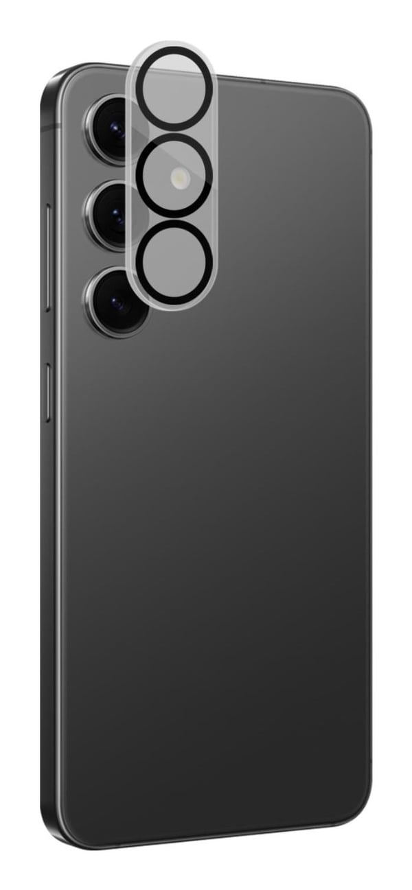 Celly CAMERALENS1163, Samsung, Galaxy S26 5G, Naarmuuntumisenkestävä, Pölynkestävä, Musta, Läpinäkyvä, 1 kpl