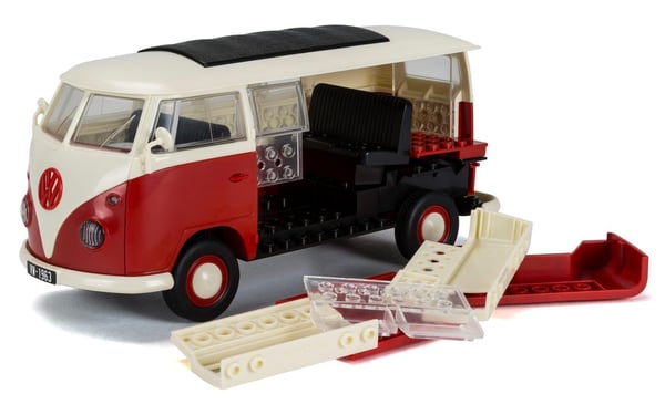 Airfix J6017, Military car model, Monteringssett, VW, 42 stykker, 5 år, Rød, Hvit