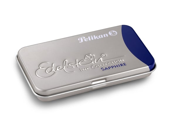 Pelikan 339630, Blå, Blå, Sølv, Fontenepenn, Tyskland, Boks, 6 stykker