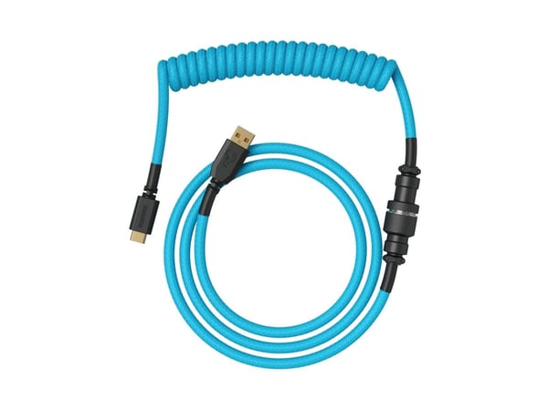 Glorious GLO-CBL-COIL-EB USB-spiralkabel USB-A till USB-C 1,36 m ljusblå