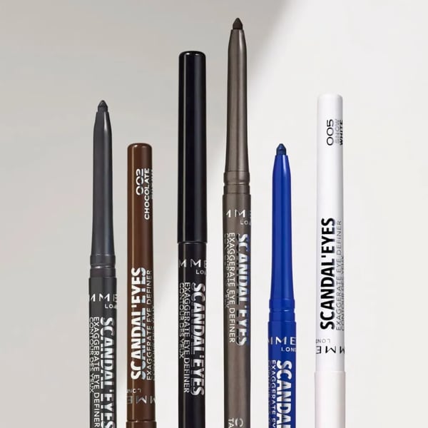 Rimmel Scandaleyes Exaggerate, Kohl, Hvid, Snow White, Blyant, 24 t, Isododecane, Polyethylene, Synthetic Wax, Etylen/Propylen Copolymer, Bis-Digly...