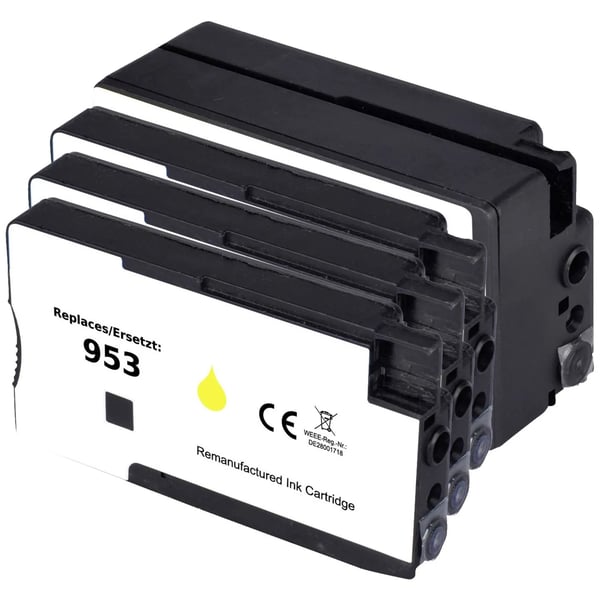 Renkforce RF-5718854, musta, Syaani, Magenta, Keltainen, 4 kpl, 900 sivua, 630 sivua, Yhdistelmäpakkaus