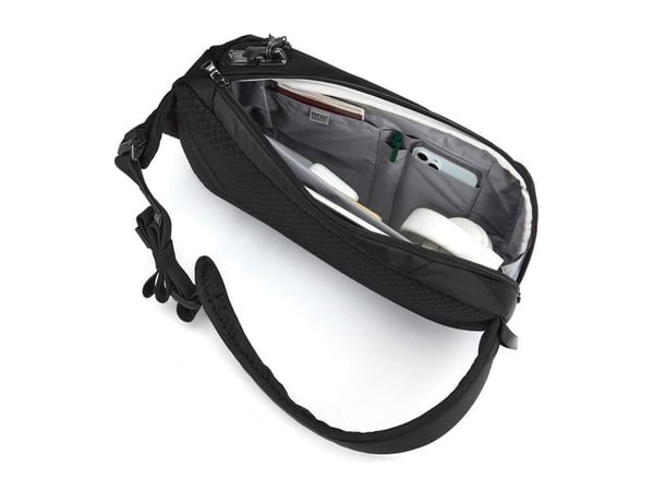 Pacsafe +Vibe 325 skulderveske JET sort
