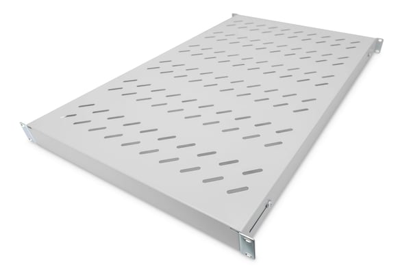 Digitus - Rackhylde - musta, RAL 7035 - 1U - 19"