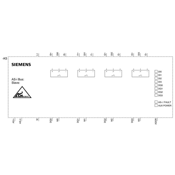 Siemens 3RK1400-2CE00-2AA2 -PLC-kompaktimoduuli 24 V/DC