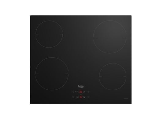 Beko HII64401MT - Induksjonskomfyrtopp - 4 plater - Nisje - bredde: 56 cm - dybde: 49 cm - svart