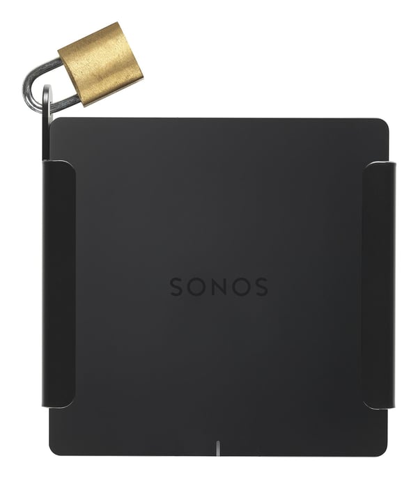 Flexson FLXPWM1021 - Konsol - för högtalare - låsbar - stål - svart - väggmonterbar - för Sonos Port