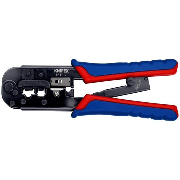 Knipex 97 51 10 liitinpuristuspihdit 190 mm RJ11/RJ12/RJ45-liittimille