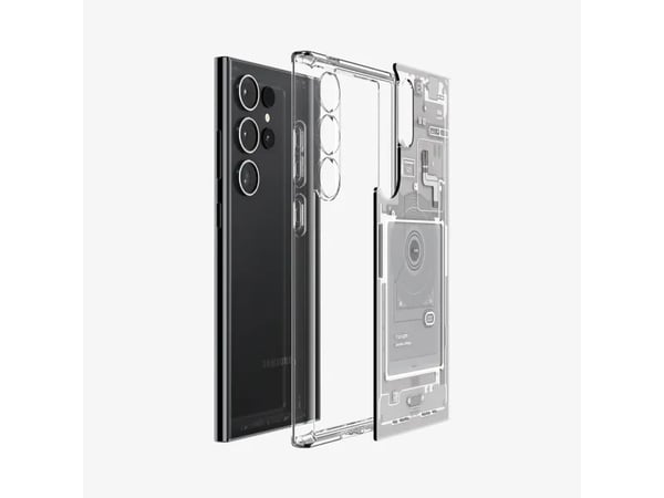 Spigen Ultra Hybrid Zero One, kansi, Samsung, Galaxy S24 Ultra, 17,3 cm (6,8"), harmaa