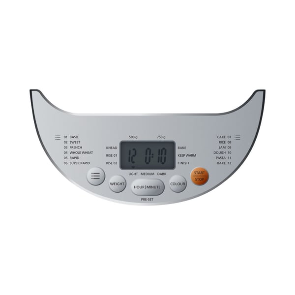 Steba BM 3 - Brødmaskin - 540 W - hvit/sølv