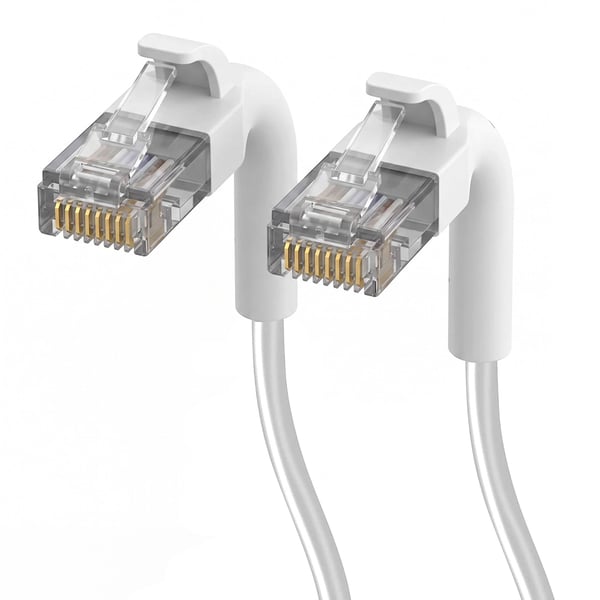 Extralink Cat.6A U/FTP 10m 1Gbps Hvit | LAN Patchcord | Kobber Twisted-pair nettverkskabel, ødelagt spiss