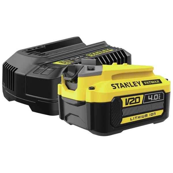 Stanley FATMAX V20 batterisats 4 Ah 18 V + laddare SFMCB14M1-QW