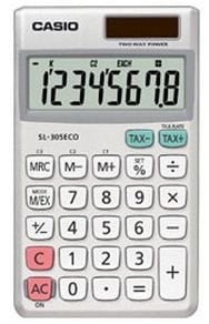 Läppskåp Casio SL-305 ECO, 8 tum, 0,8 x 7 x 11,8 cm