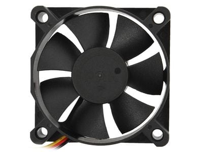 Titan TFD-6015M12Z, Vifte, 6 cm, 4000 RPM, 29 dB, 14,28 cfm, Sort