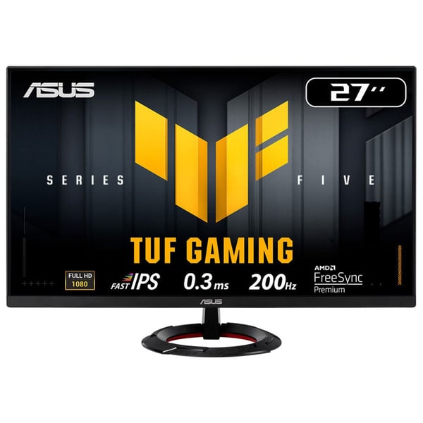 ASUS TUF Gaming VG279Q5R – 5-sarja – LED-näyttö – pelaamiseen – 27" – 1920 x 1080 Full HD (1080p) @ 200 Hz - Fast IPS - 300 cd/m² - 1000:1 - HDR10 ...