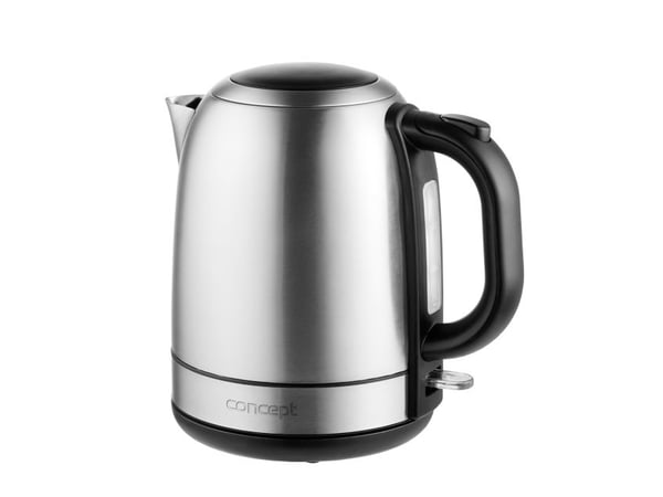 Concept RK3250, 1,2 l, 2200 W, Rustfritt stål, Rustfritt stål, Vannivåindikator, Trådløs