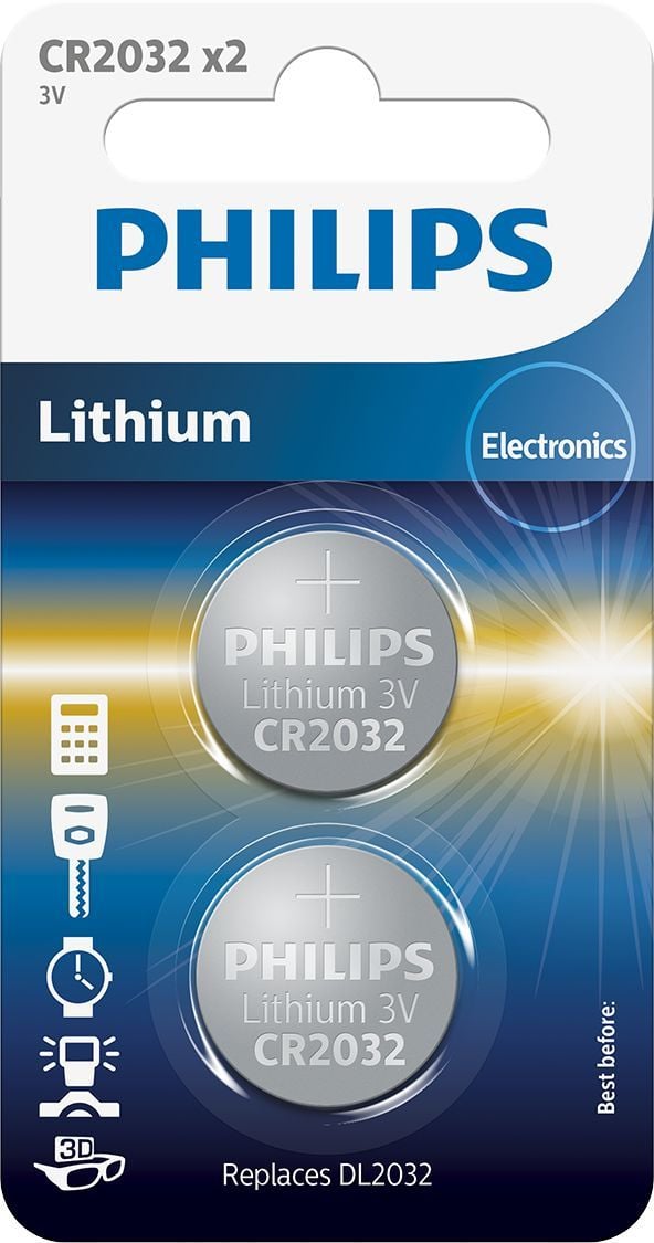 Philips Minicells CR2032P2 - Batteri 2 x CR2032 - Li - 210 mAh