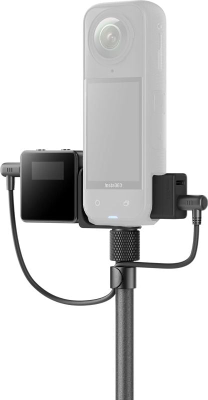 Insta360 CINSBAHP, Vaimennettu mikrofonikehto, Insta360, RØDE Wireless GO, GO II, Me, Pro, musta, Muovi, Silikoni, Kiina