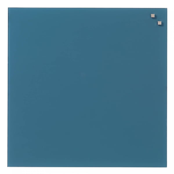 Magneettinen lasitaulu 45 x 45 cm farkku sininen Magneettinen lasitaulu 45 x 45 cm farkku sininen