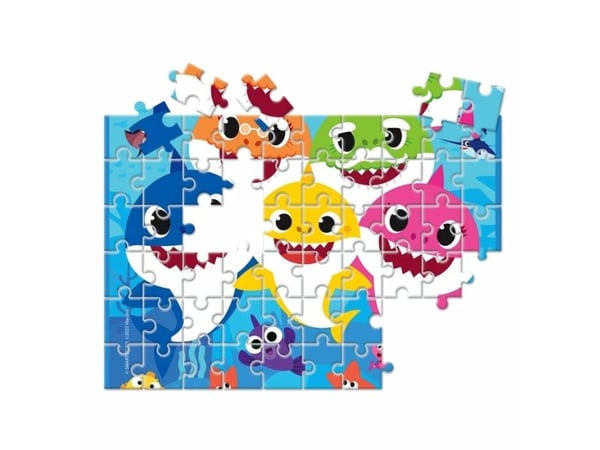 Clementoni puslespill 60 brikker Frame me up Baby Shark 38807
