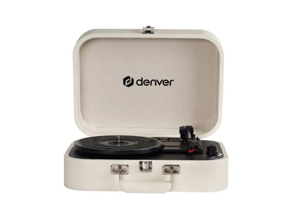 DENVER VPL-130 - Skivspelare - portabel - vit