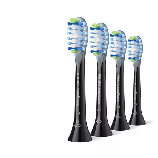 Philips Sonicare C3 Premium plakkforsvar tannbørstehoder – svart – 4-pakning