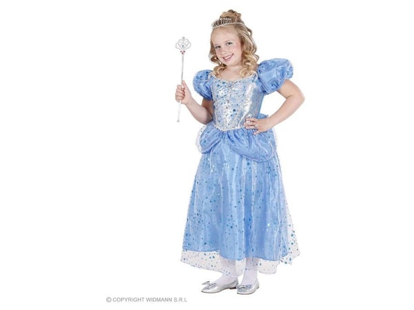 Blå prinsessklänning