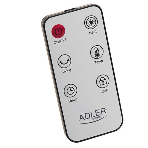 Adler AD 7738, Elektrisk värmefläkt, Keramiska, 50°, 12 h, 1,55 m, inomhus