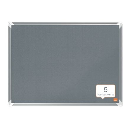 Nobo Premium Plus Huopa Ilmoitustaulu 600x450mm, Harmaa, Alumiini, Alumiini, Huopa, Standard, 600 mm