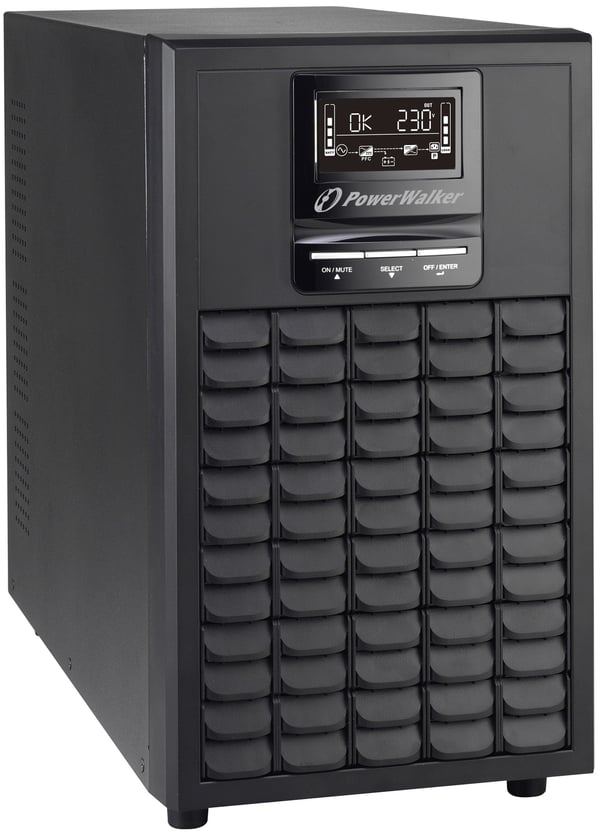 PowerWalker VFI 3000 CG PF1, Dobbeltkonvertering (Online), 3 kVA, 3000 W, 110 V, 300 V, 40/70 Hz