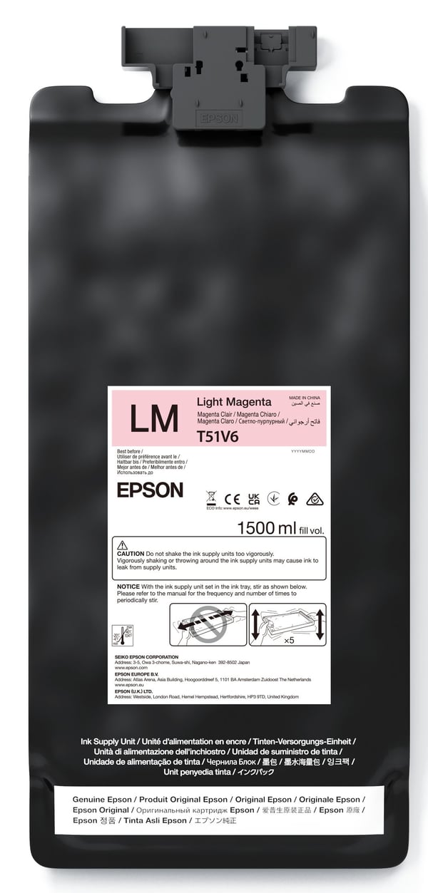 Epson UltraChrome GS3, Magenta, 1500 ml, 1 kpl, Kertapakkaus