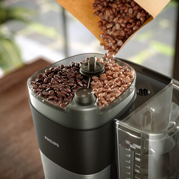 Philips All-in-1 Brew HD7900 - Kaffemaskin - 10 koppar - svart/silver
