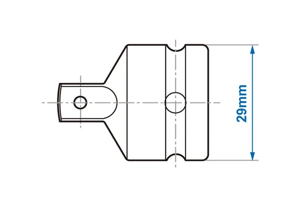 Kraft övergångsstycke 4866P 1/2" i: 3/4" u:
