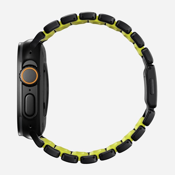 Nomad Stratos Band, Band, Smartwatch, Svart, Apple, Ultra 1-11 and SE, Titan