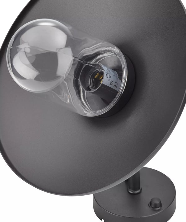 Philips myGarden Hammock vägglampa 60 W E27 ljuskälla medföljer ej, Väggbelysning för utomhusbruk, Svart, Metall, IP44, Terass, Trädgård, I