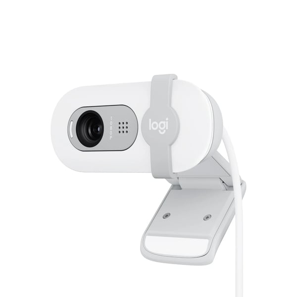 Logitech® | BRIO 100 - Webkamera - Full HD - 1920 x 1080 - innbygget mikrofon - USB-C - Off-White
