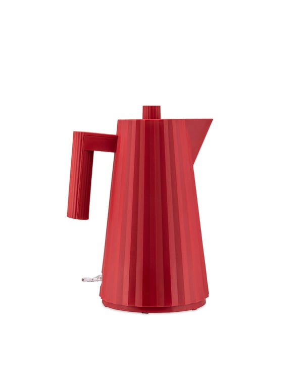Alessi MDL06 B Plissé vannkoker, svart, Euro-stikkontakt