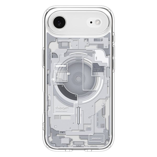 Spigen Ultra Hybrid Zero One (MagFit), Etui, Apple, iPhone 17 Air, 16,5 cm (6.5"), Gjennomsiktig, Hvit