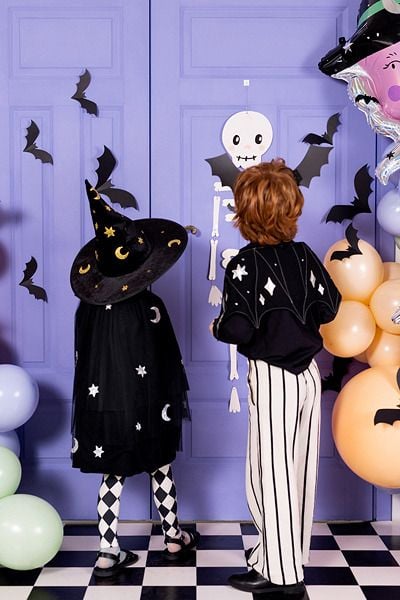 PartyDeco DNT11, Partydekorasjonssett, Papir, Svart, Halloween, 6 stykker