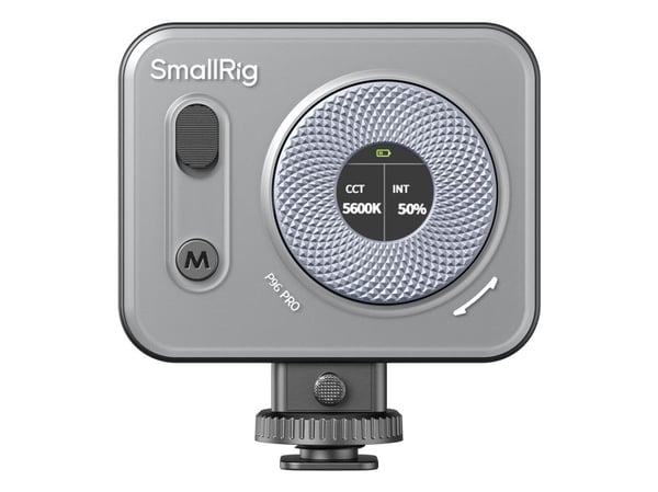 SmallRig Vibe P96 Pro mini LED Video Light, 5 W, LED, Lämmin valkoinen, 1160 lx, 2500 K, 6500 K