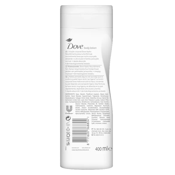 Dove Instant Hydration Nourishing Lotion Body Lotion