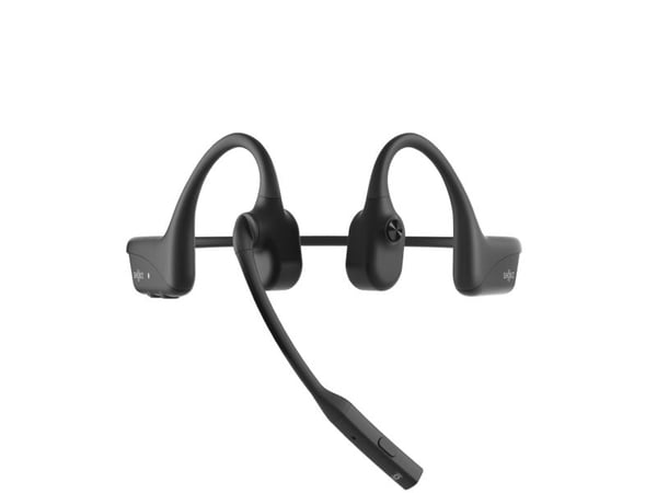 SHOKZ OpenComm2 UC 2025 Upgrade åpent Bluetooth-headset, USB-C-dongel, svart