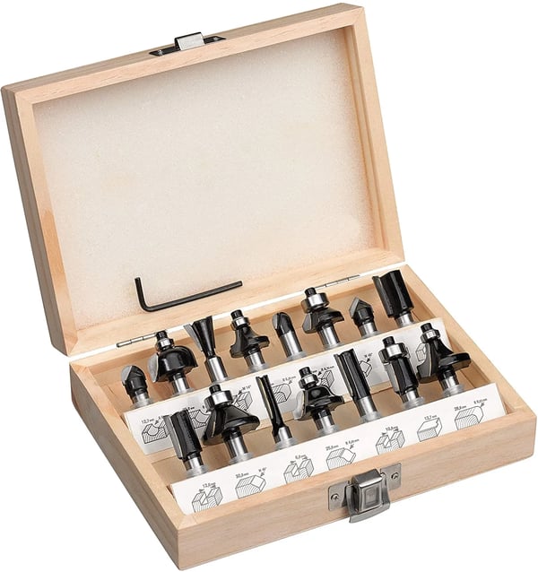 Frese-sett 8 mm 15 deler