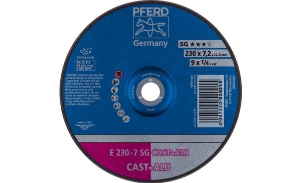 PFERD Grinding wheels SG CAST+ALU, 10 styck