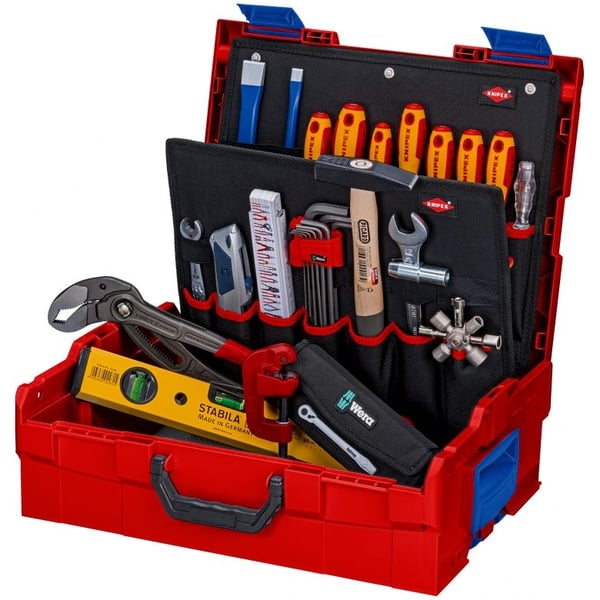 Knipex 00 21 19 LB S, Musta, Metallinen, Punainen, Keltainen, 442 mm, 357 mm, 151 mm, 9,4 kg, 375 x 311 x 107 mm